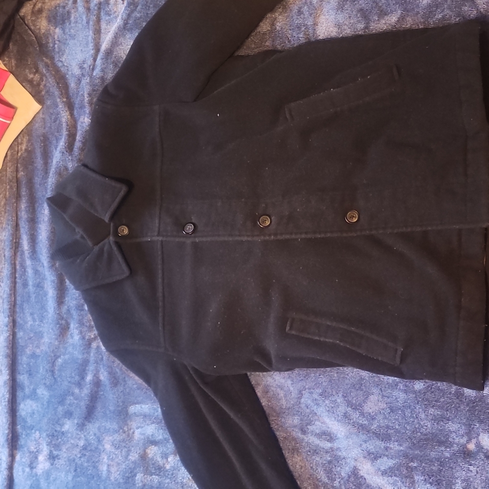 *Classic* Marc New York by Andrew Marc Double Breasted Wool Pea Coat Black M